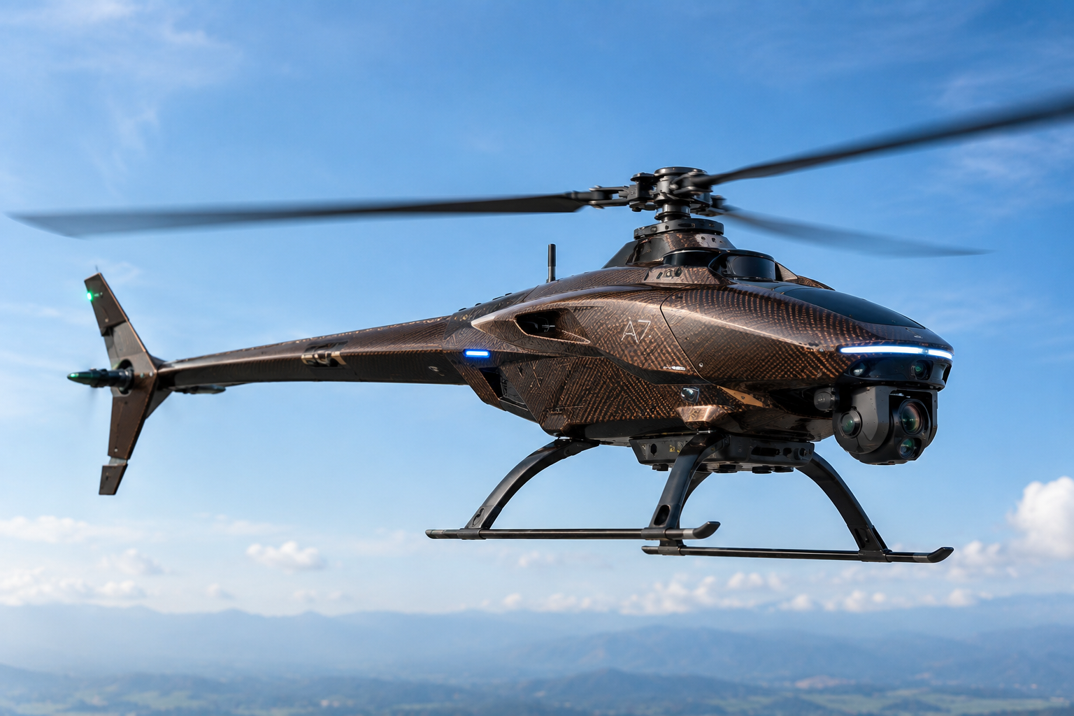 Single-rotor aerial platform