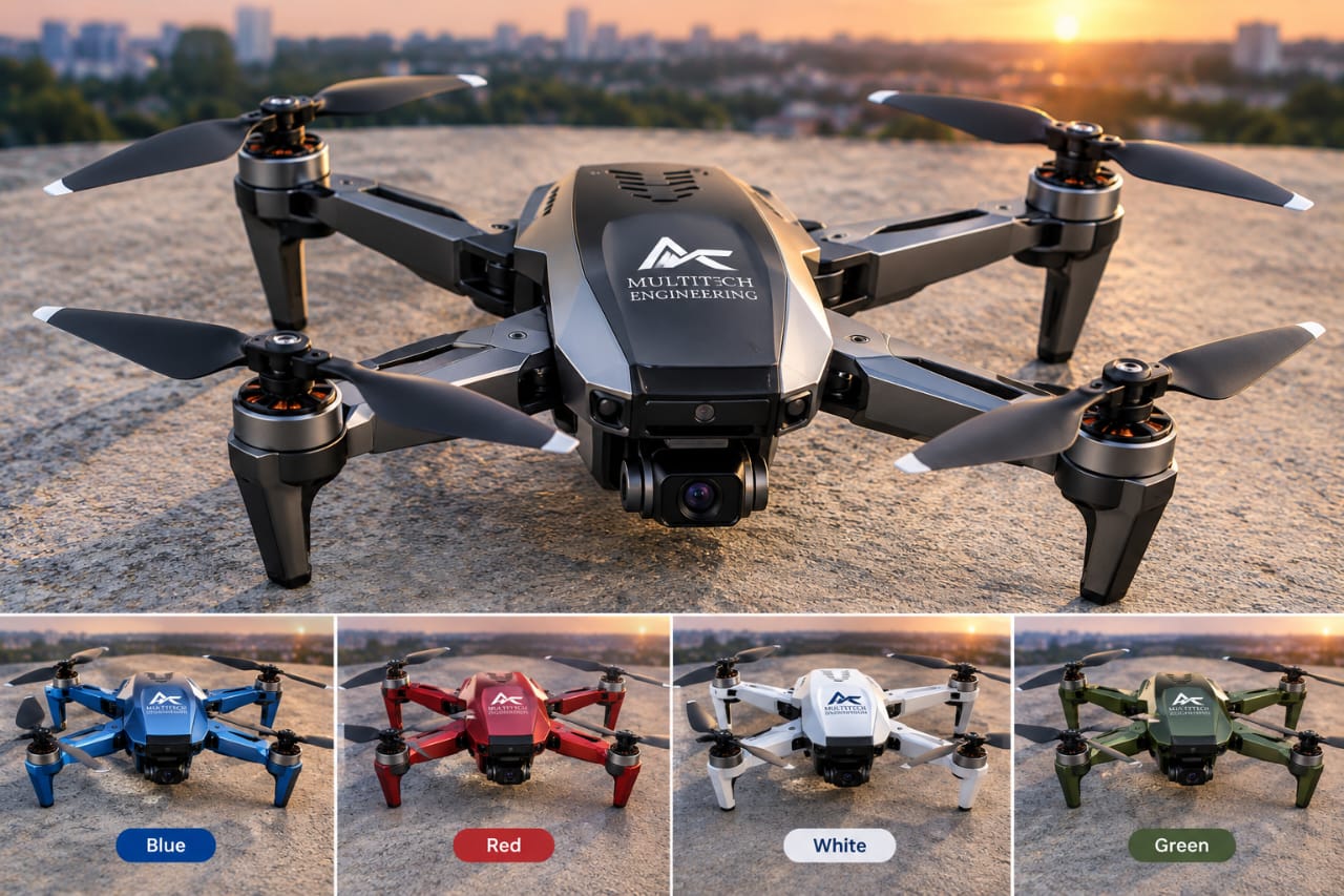 Unmanned aerial platform in flight